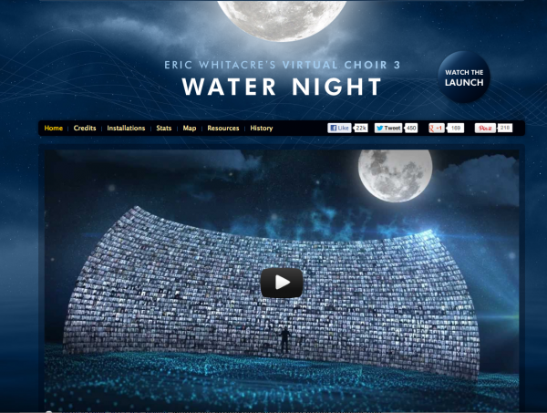 Water Night Video