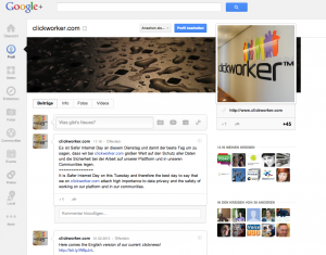 Google+ Fanpage Google+ Fanpage