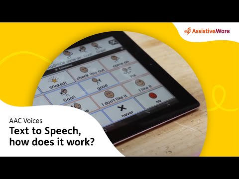 AAC voices: Text to Speech, how does it work?