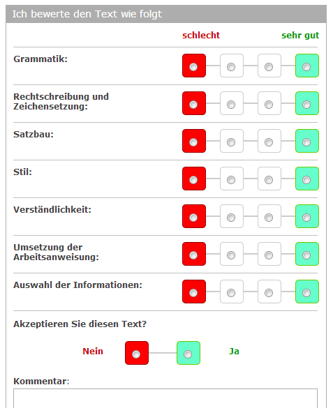 bewertungskriterien