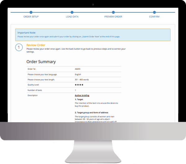 Step 4: Charge Your Account and Submit Your Order