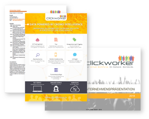 clickworker Unternehmensinformationen clickworker Unternehmensinformationen