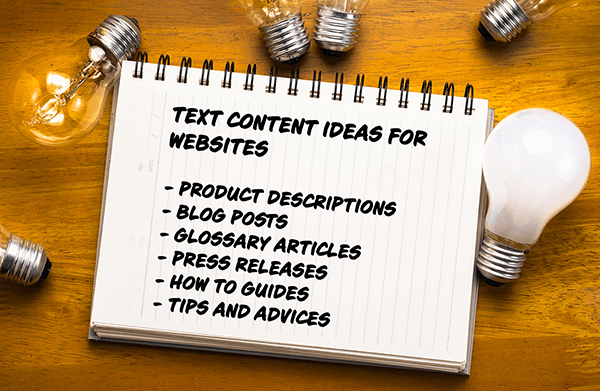 Content-Ideen für Websites