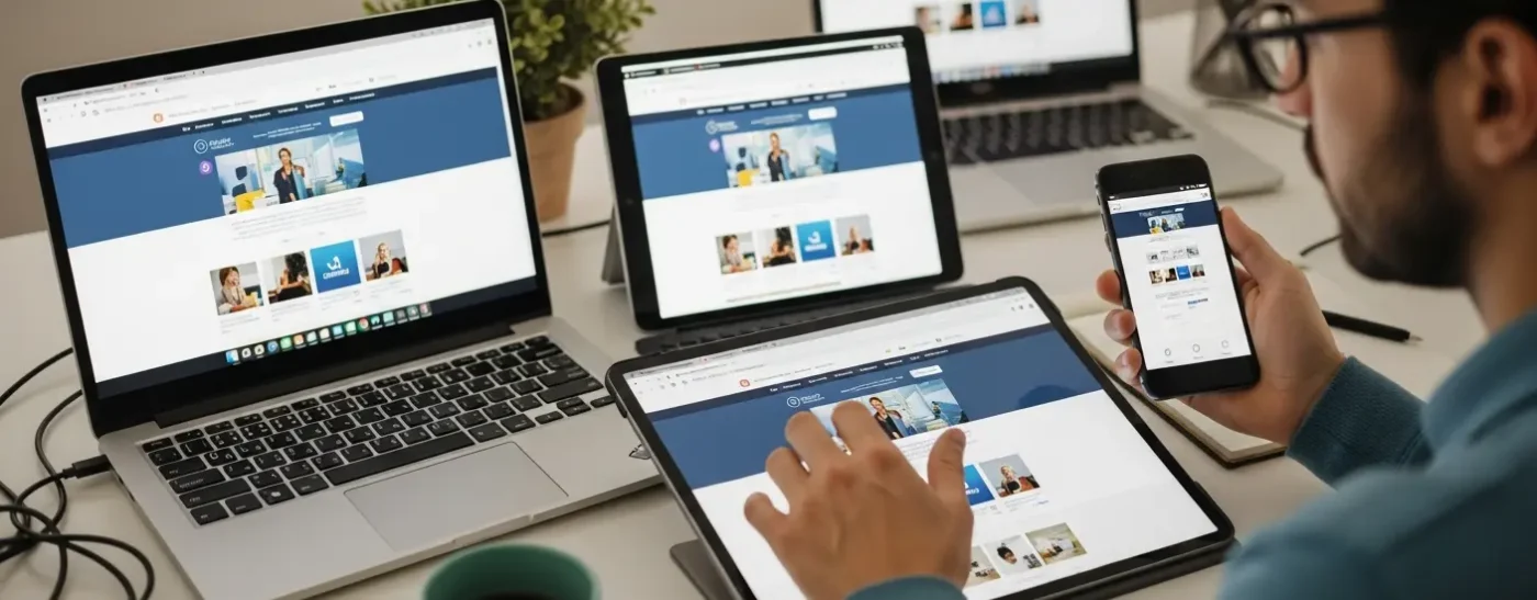 Website Testing auf diversen Geräten und Browsern